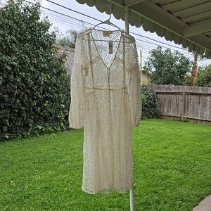 Maeve By Anthropologie Elegant White Lace Dress Cover-up NWT